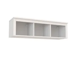 Полка навесная Сага, 3 секции, белая