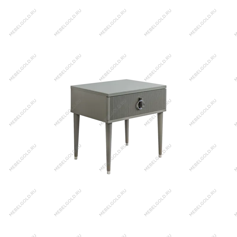 м. Марьина Роща - Тумба прикроватная (левая/правая) Римини СОЛО (серый серебро) РМТП-1 (s)