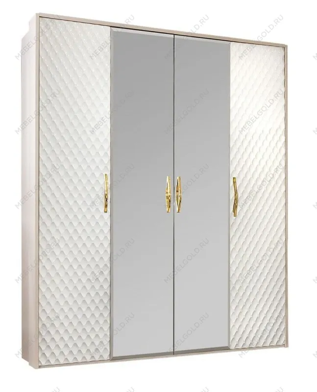 Балашиха - Шкаф Лара 4-дверный белый глянец