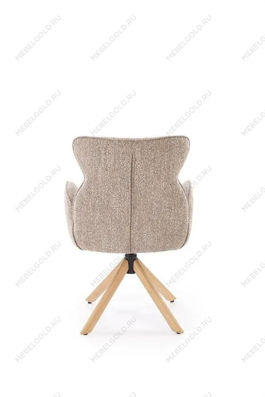 Стул кухонный Halmar K585 поворотный (темно-бежевый/дуб натуральный) | изображение 5