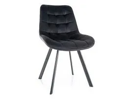 Стул кухонный Signal MONTI Velvet Bluvel 19 поворотный (черный/черный)
