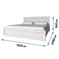 Центральный склад - Кровать Тиффани 140 вудлайн кремовый