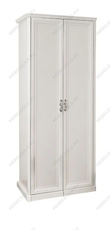 Шкаф Мишель 2-дверный без зеркал белый матовый