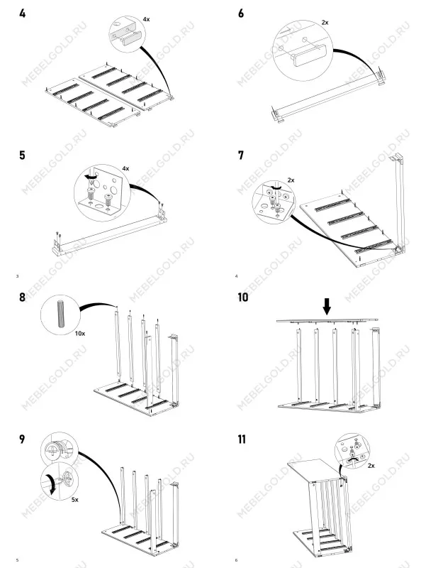 Комод Варма, 4 ящика, 80х100х40 см, эмаль серая | изображение 17