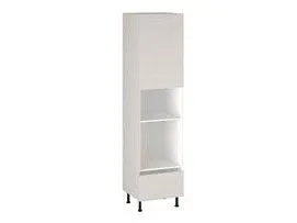 Шкаф-пенал 960 П-1 бок левый МДФ, Виста (600*586*2456) Экокожа Белый, 26279