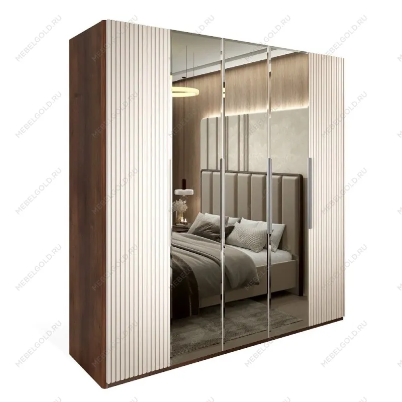 Шкаф Жаклин 5-дверный бежевый