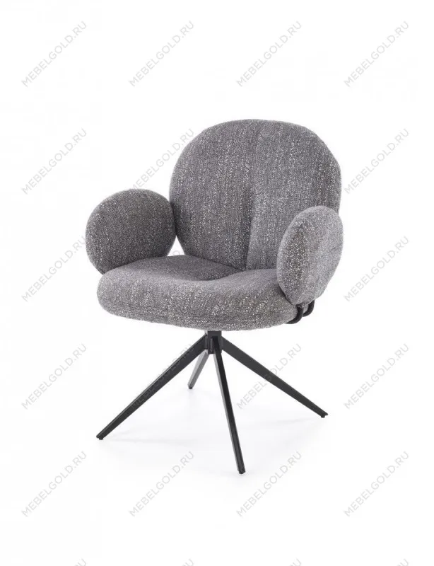 Стул кухонный Halmar K568 поворотный (серый/черный)