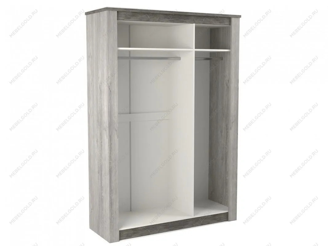 Шкаф 3-х дверный 2300, Денвер (1520*538*2300) Риббек серый, 11725 | изображение 1