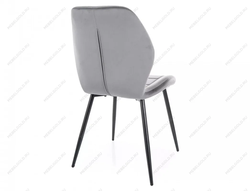 Стул кухонный Signal JAKE Velvet Bluvel 14 (серый/черный) | изображение 2