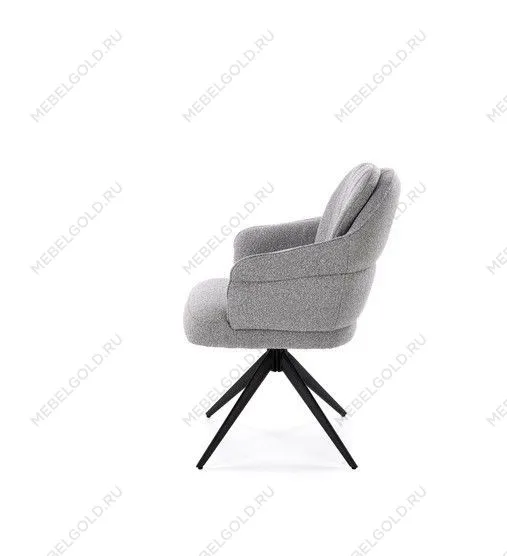 Стул кухонный Halmar K570 поворотный (серый/черный) | изображение 2