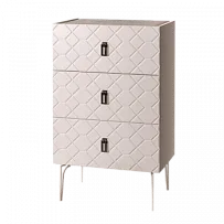 Балашиха - Комод Bogemia-Farfalle (Слоновая кость) (Novabuk/Черный) БМКМ-1 (Fa)