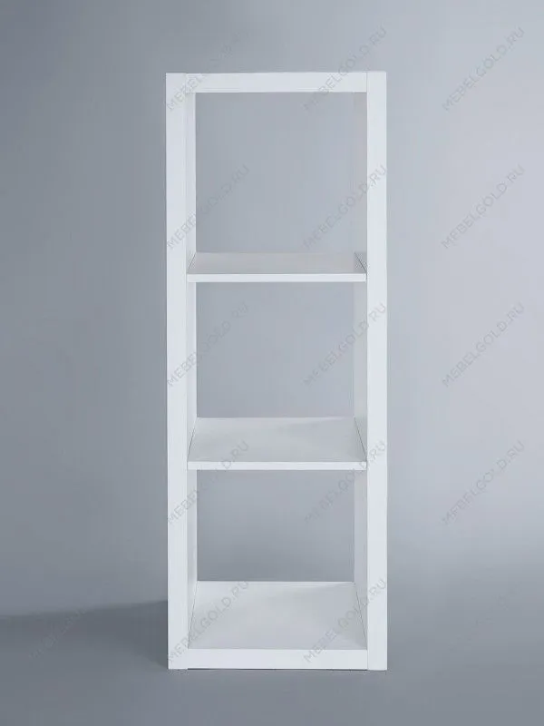 Стеллаж Фора, 3 полки, 112х42х38 см, белый | изображение 7