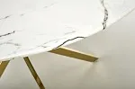 Стол обеденный Halmar RAYMOND 2 (белый мрамор/золотой) | изображение 7