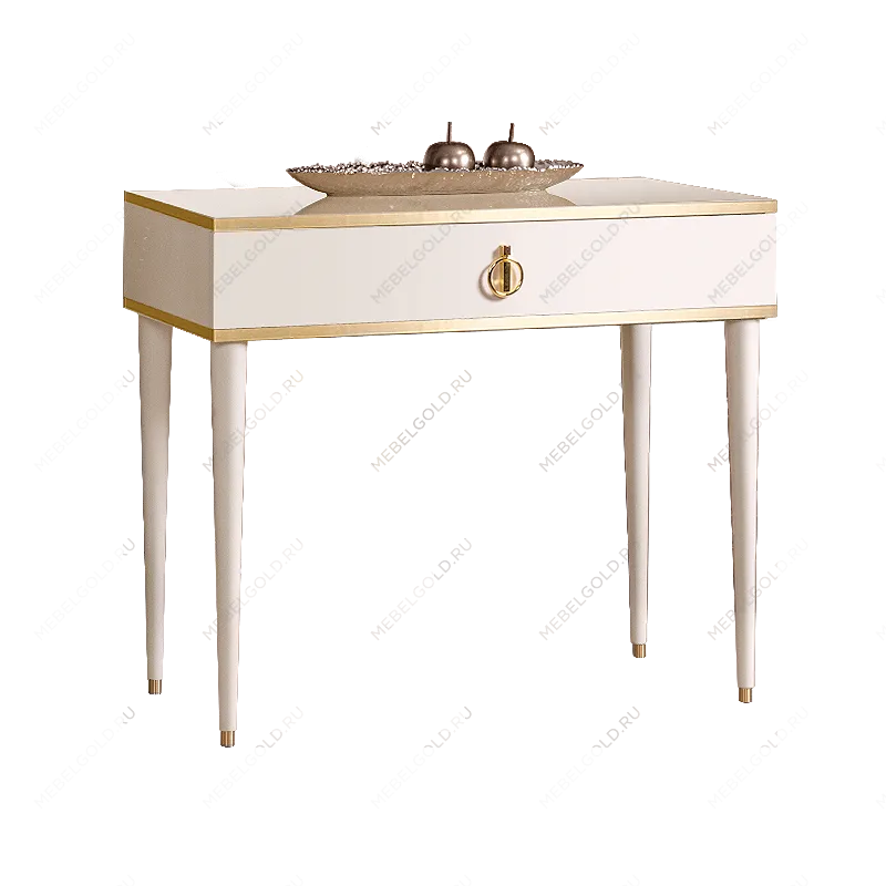 м. Марьина Роща - Стол туалетный узкий Римини (слоновая кость золото) РМСТ-1[9]