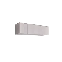 Антресоль для 4-х дверного шкафа Римини (Белый/серебро) РМАН-1(4)