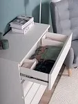 Комод Варма, 4 ящика, 80х100х40 см, эмаль белая | изображение 6