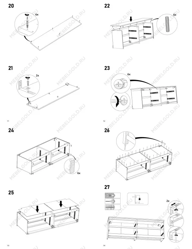 Комод Варма, 4 ящика, горизонтальный, 160х54х40 см, эмаль серая | изображение 16