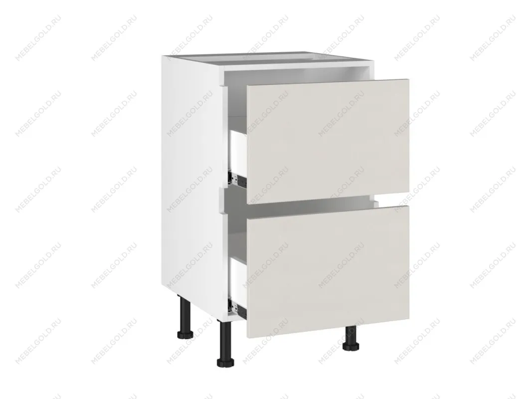 Стол с ящиками СЯ-(2)-50, Виста (500*523*870) Экокожа Белый, 26212 | изображение 1