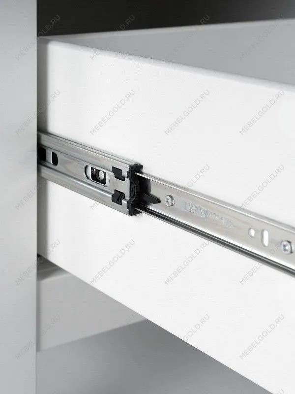 Тумба Сага, 2 ящика, 91х42х63 см, белая | изображение 6