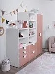 Стеллаж Пикси, с тремя выдвижными ящиками 60x57x120, мечтательный пион | изображение 7