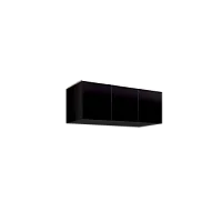 Антресоль для 3-х дверного шкафа Римини (Черный/серебро) РМАН-1(3)