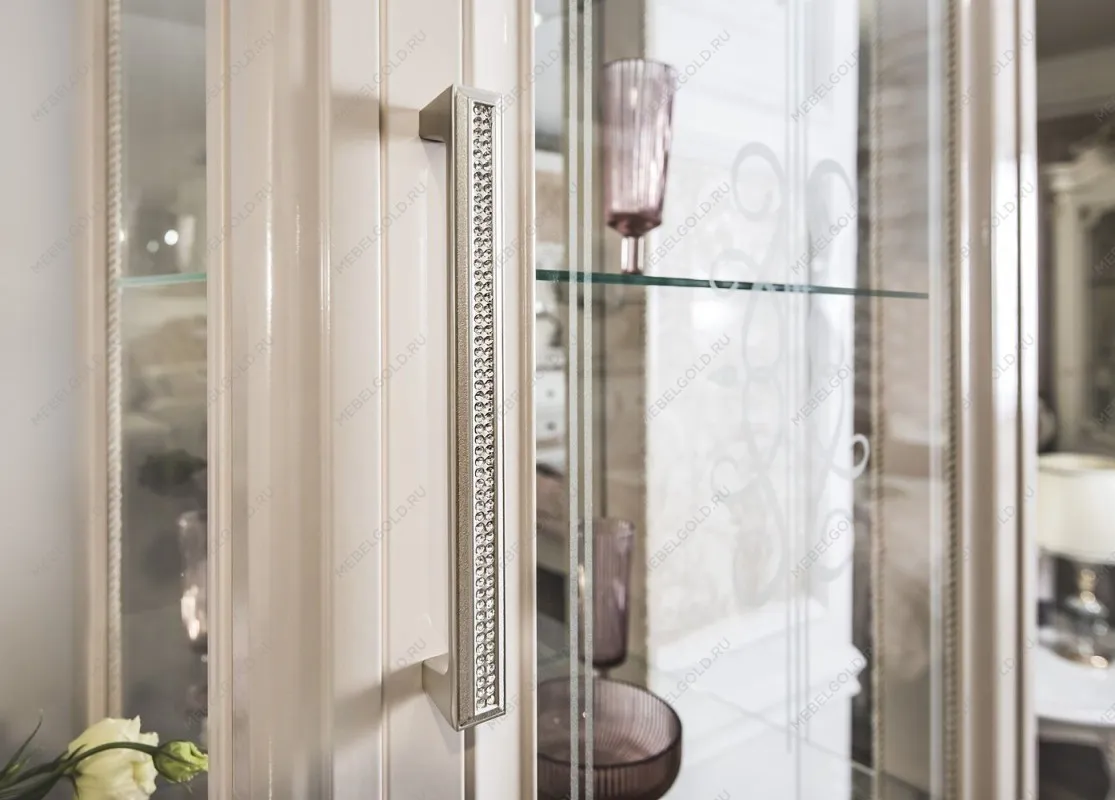 Гостиная Нонна 1+тв+1 бежевый глянец | изображение 5