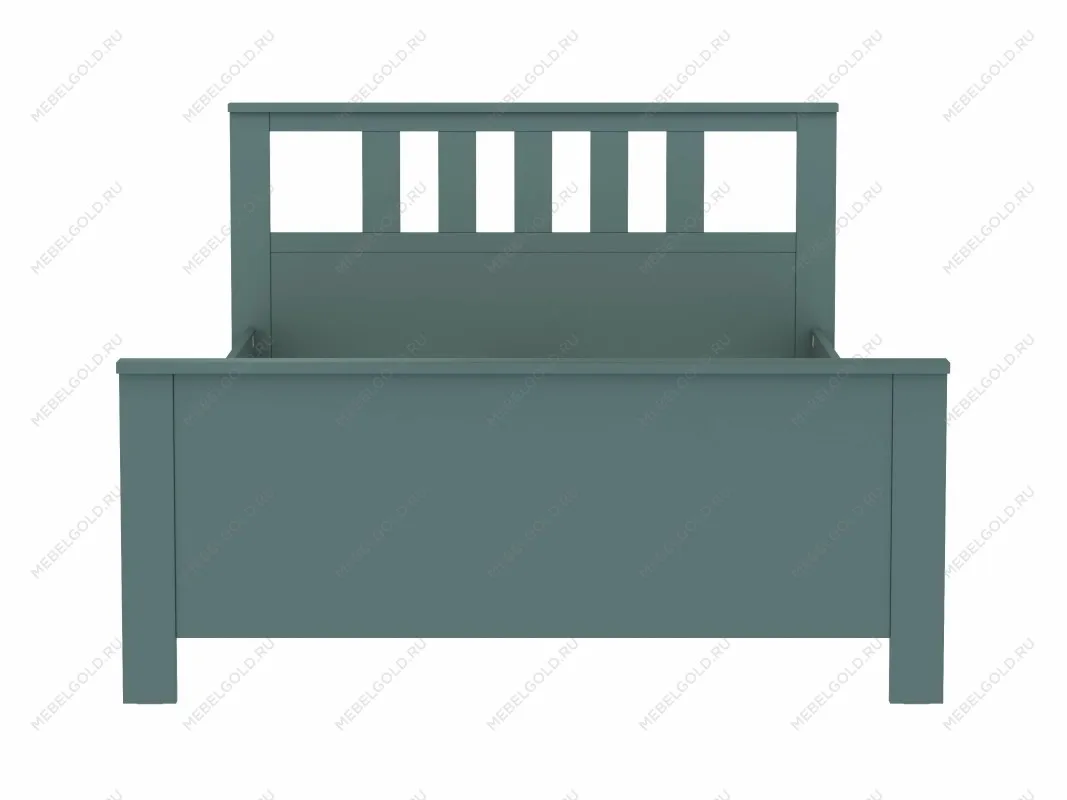 Кровать двуспальная Сага, 140х200 см, темно-бирюзовая | изображение 13