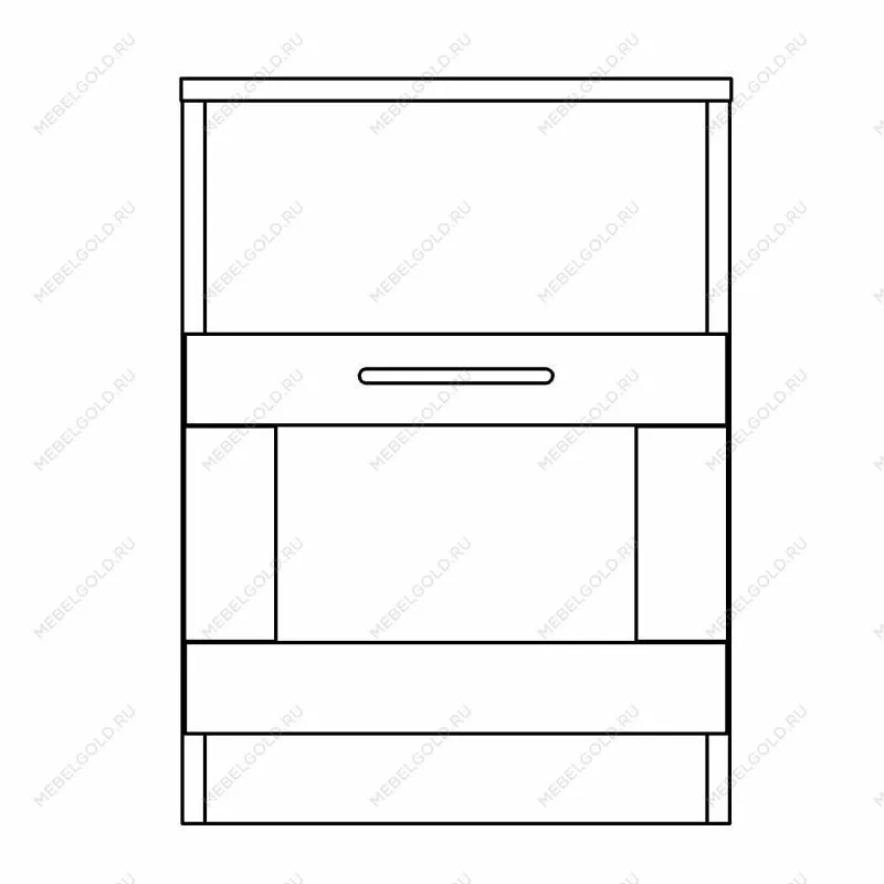 Тумба прикроватная Сириус, 1 ящик, 41х39х53 см, белая | изображение 11