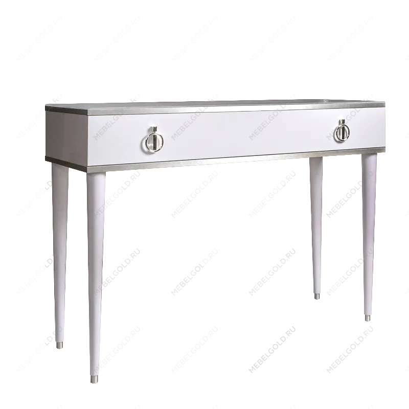Стол туалетный Римини (Белый/Серебро) РМСТ-1