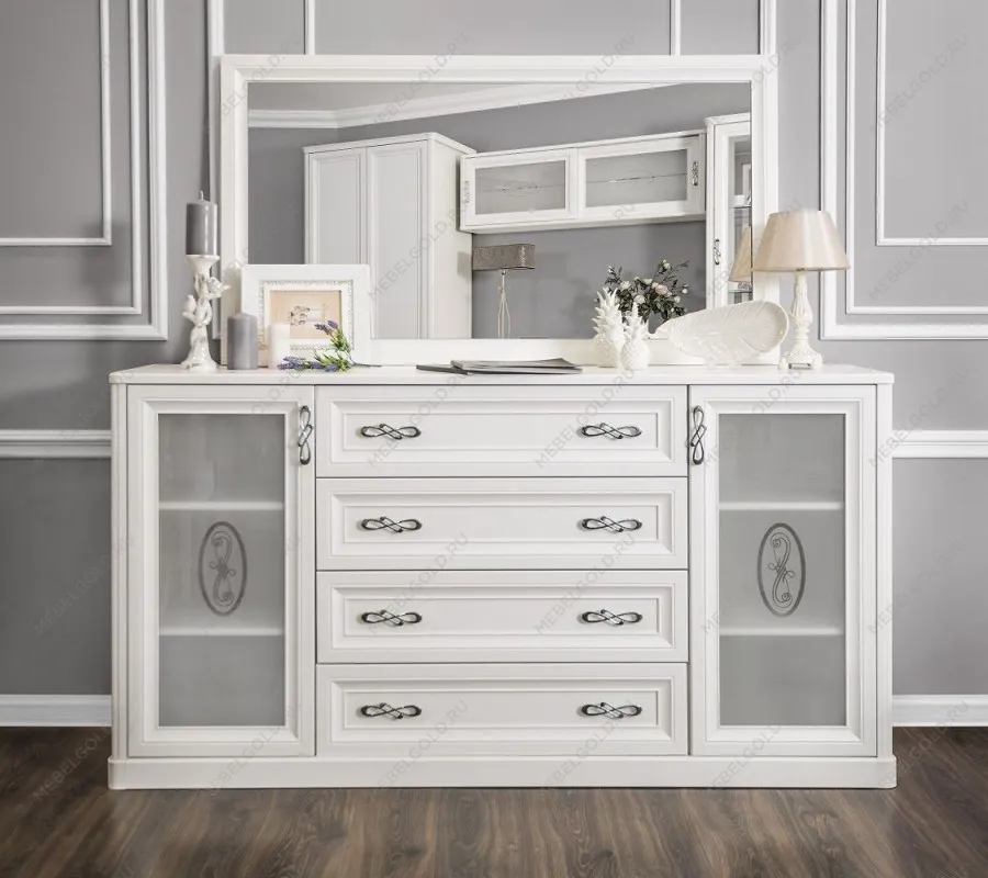 Балашиха - Комод Мишель белый матовый (гостиная) | изображение 3