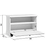 Тумба для обуви Кентаки SFK1B белый | изображение 4