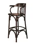 Стул барный 750 Венский твердый (темный тон) | изображение 1