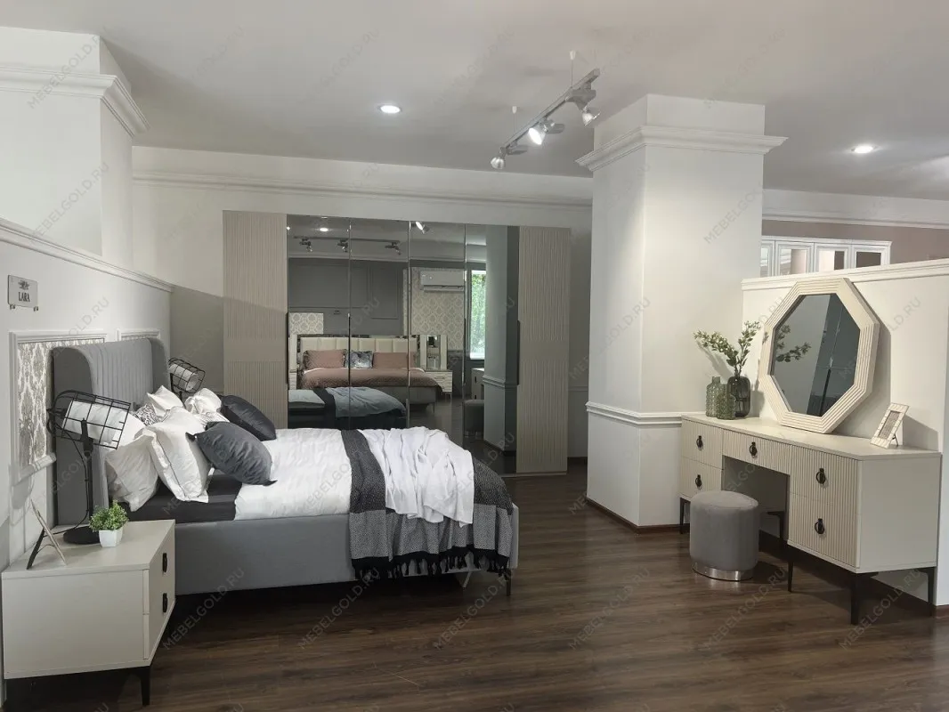 Спальня Стелла 6-дверная светло серый камень | изображение 6