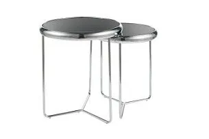 Комплект Signal SCARLET II (2 стола журнальных) черный/хром