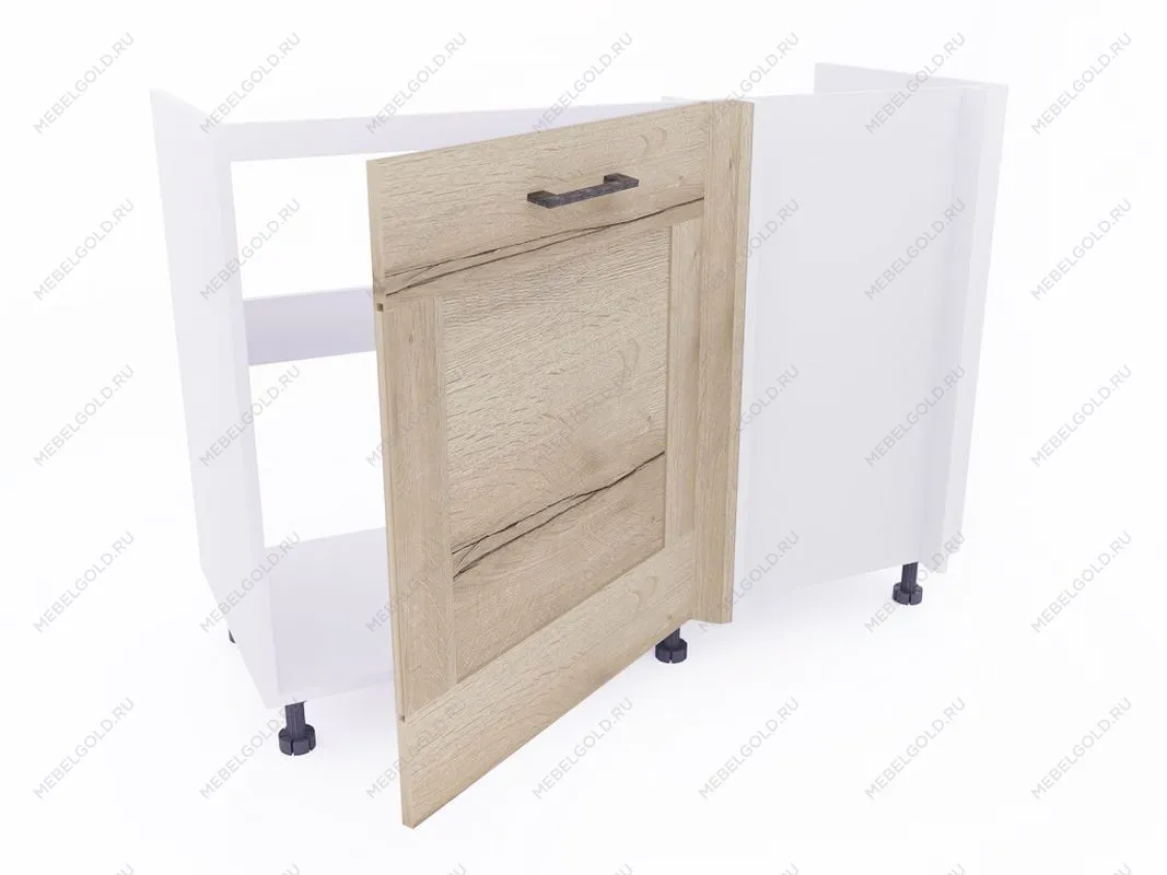 Стол под мойку угловой СМУ-120 левый, Дублин (1100*470*820) Дуб галифакс белый, 21674 | изображение 1