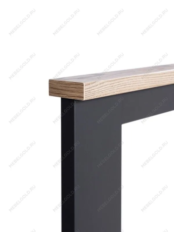 Кровать двуспальная Сага, 160х200 см, серая/ясень | изображение 3