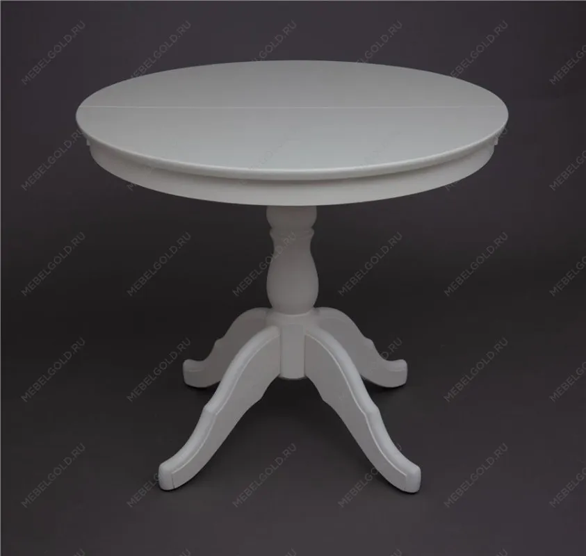 Стол обеденный Круглый-0090 (белая эмаль) | изображение 1