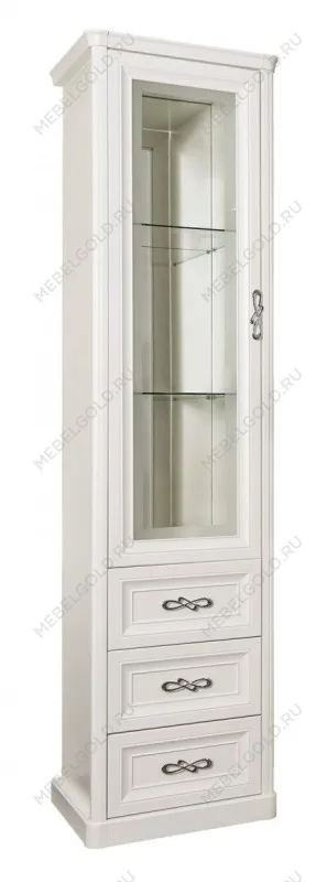 Витрина Мишель 1-ств белый матовый