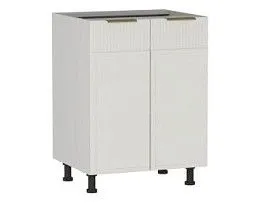 Стол 2-х дверный С-60, Берта (600*528*820) Экокожа Белый, 25308