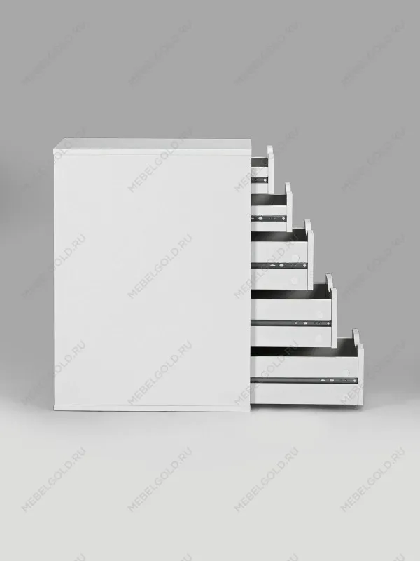 Комод Ингар, 5 ящиков, 36x71x53 см, белый | изображение 8