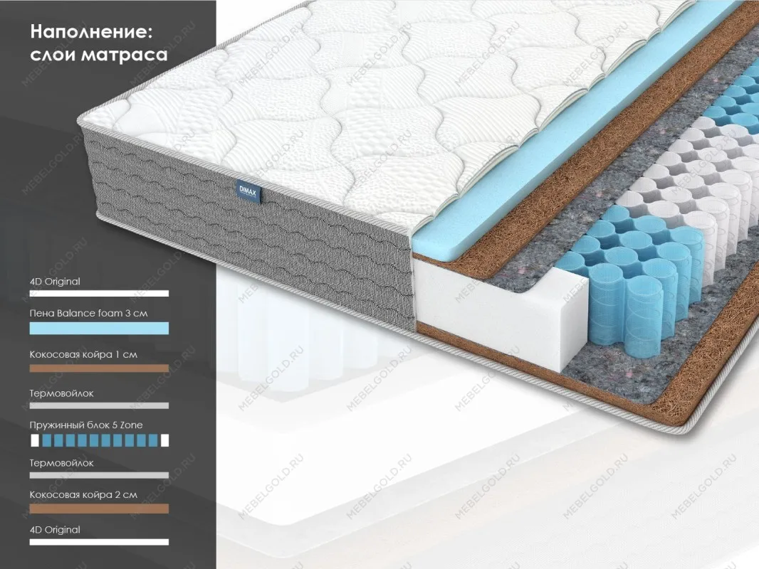 Матрас ОК Лайт хард 160х200 | изображение 1