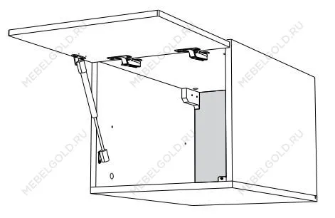Шкаф АГ-60, Женева (600*586*360) Дуб Палермо/Серый камень , 22007 | изображение 1