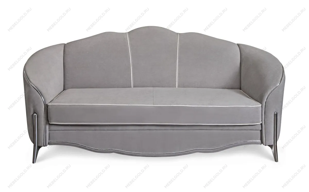 Диван Гравита 3х местный серый серебро | изображение 1