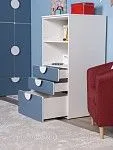 Стеллаж Пикси, с тремя выдвижными ящиками 60x57x120, озорной василек | изображение 3