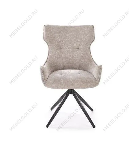 Стул кухонный Halmar K573 поворотный (серый/черный) | изображение 3