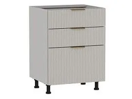 Стол с ящиками СЯ-60 (176/356), Монза (600*523*820) Экокожа Бежевый, 23119