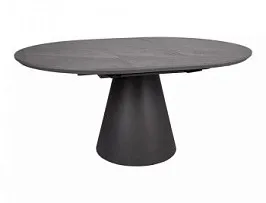 Стол обеденный Signal ANGEL II 120 (эффект серого мрамора/черный)