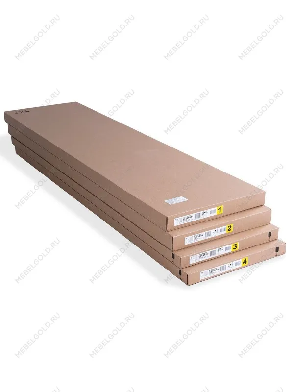 Шкаф Сириус, 4 двери и 1 ящик с зеркалами, 156х50х190 см, белый | изображение 11