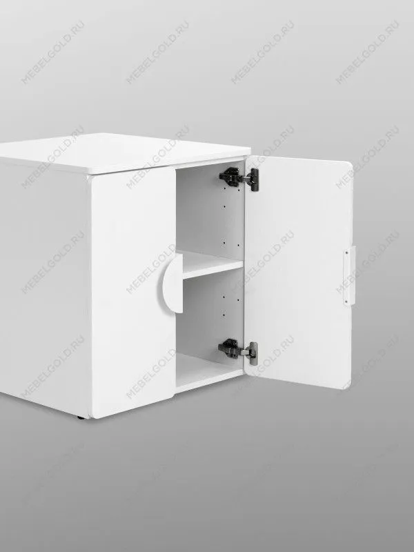 Шкаф Пикси распашной, с двумя дверьми и полкой 60x57x60, белый (робкий подснежник) | изображение 10