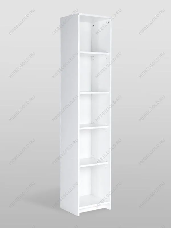 Стеллаж Сириус, 5 полок, 39х34х190 см, белый | изображение 8